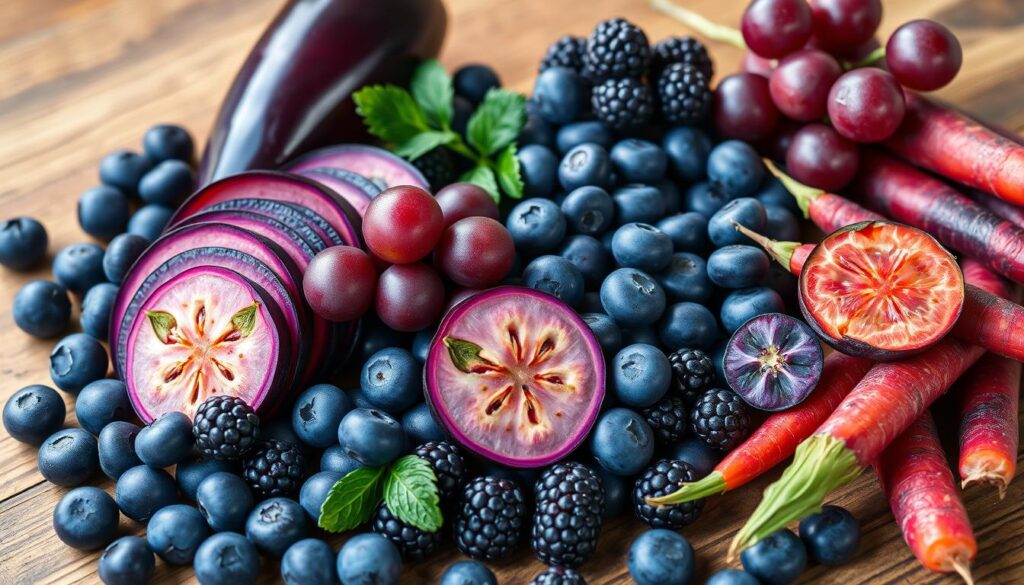 blue foods and purple foods