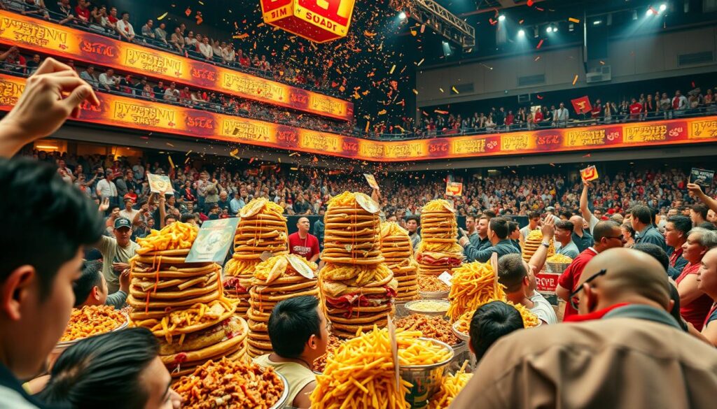 excitement of eating contests