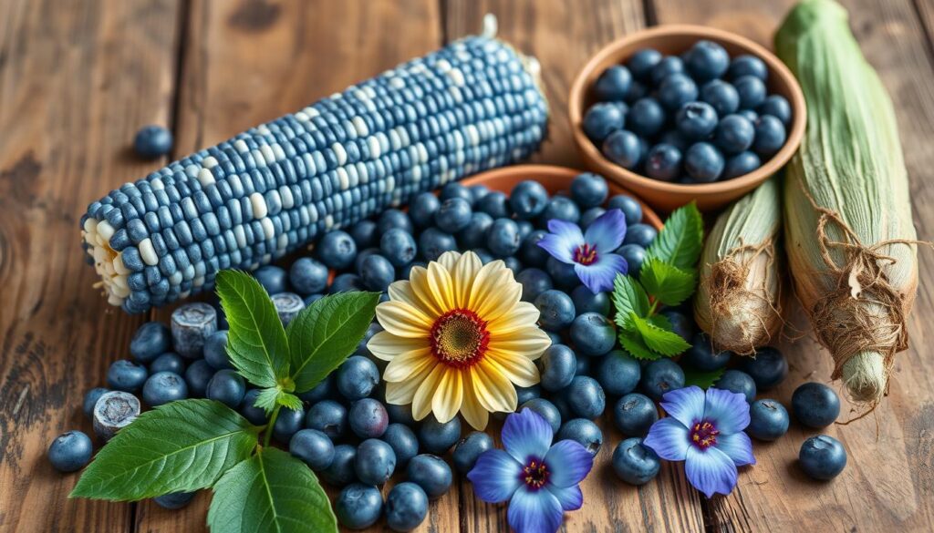 naturally occurring blue foods